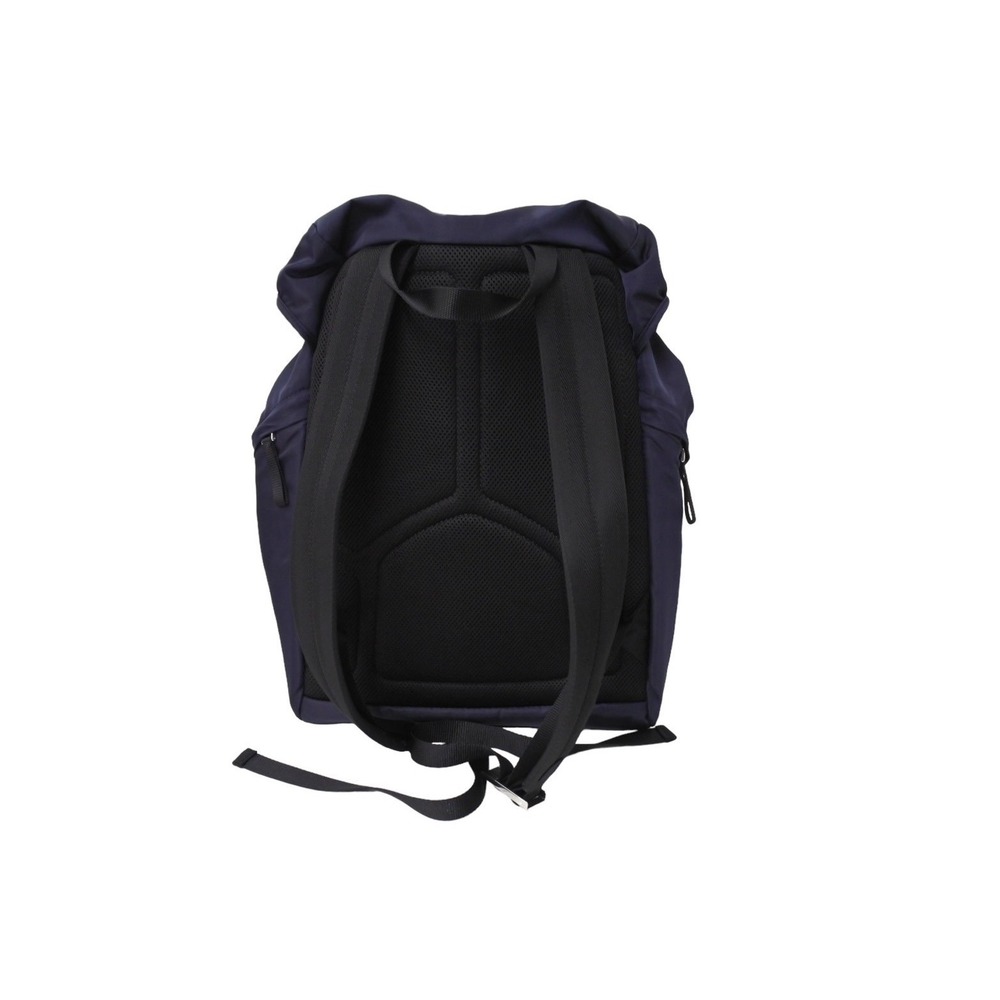 Prada Navy logo triangle Blue backpack